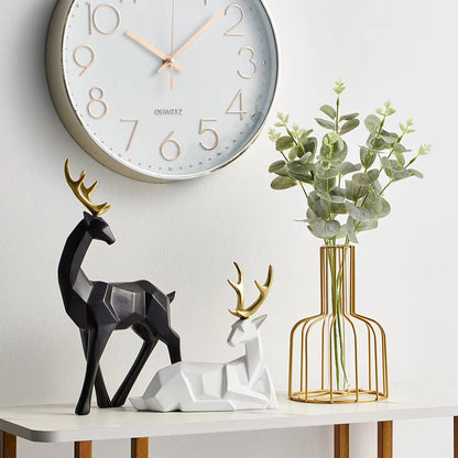 Deer Figurine Geometric Resin Two Sizes