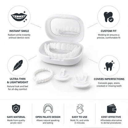 Dental Veneers Upper & Lower Open Palate Molding Kit