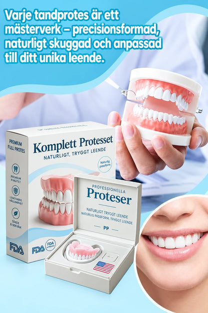 Denture Kit Moldable Boil-And-Bite Upper & Lower Set