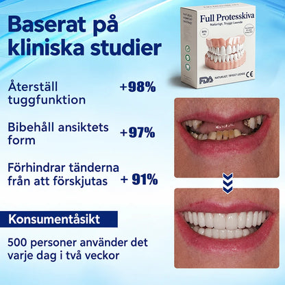Denture Kit Moldable Boil-And-Bite Upper & Lower Set