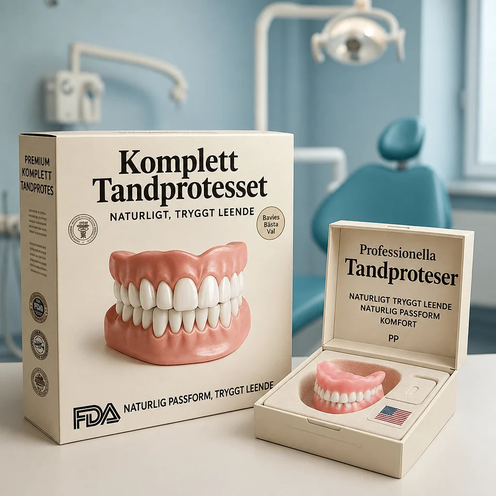 Denture Kit Moldable Boil-And-Bite Upper & Lower Set