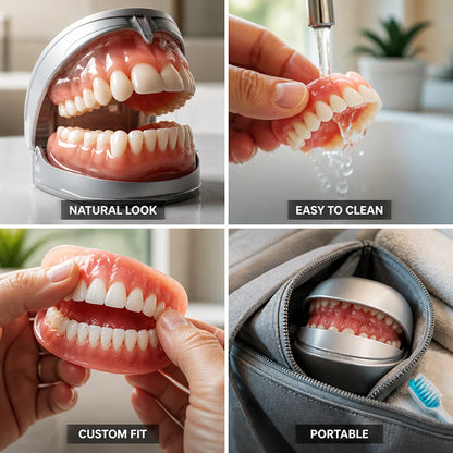 Denture Set Boil-and-Bite Upper & Lower Reusable