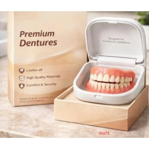 Denture Set Full Arch Flexible Cushion Grip