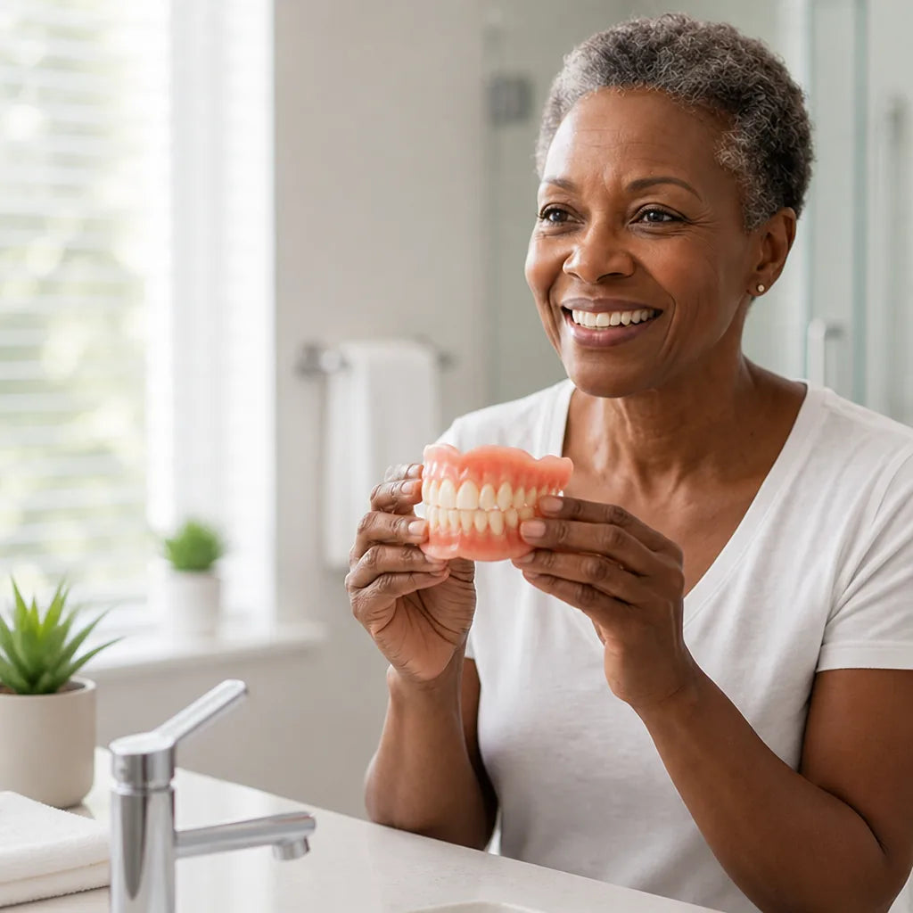 Denture Set Heat-Forming Custom Fit Adhesive-Free