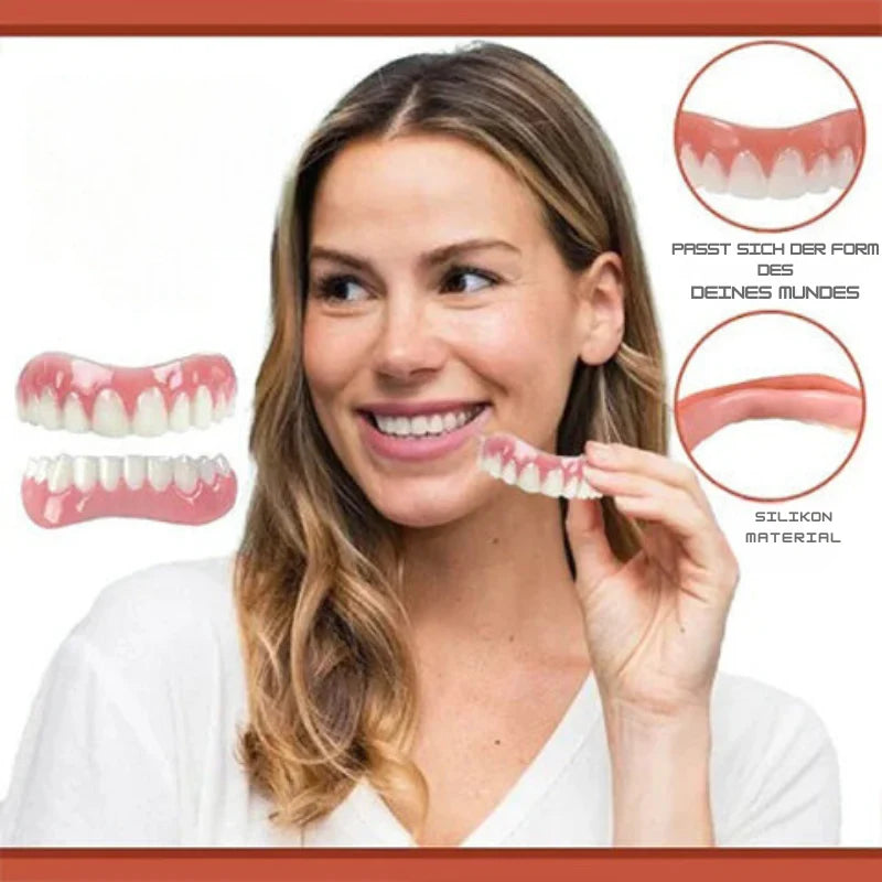 Denture Set Silicone Upper & Lower Flexible Fit