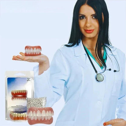 Denture Set Silicone Upper & Lower Flexible Fit