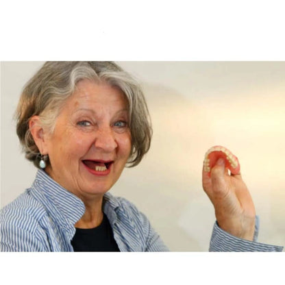 Denture Set Upper & Lower Flexible Cushion Grip
