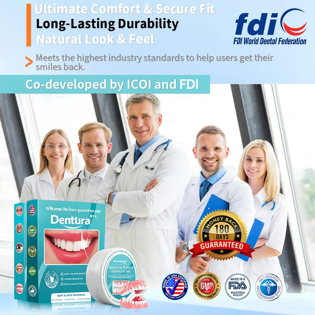 Denture Set Upper & Lower Flexible Silicone
