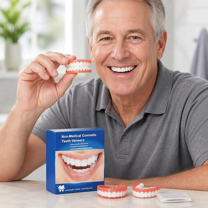 Denture Set Upper & Lower Natural-Looking 3-Piece