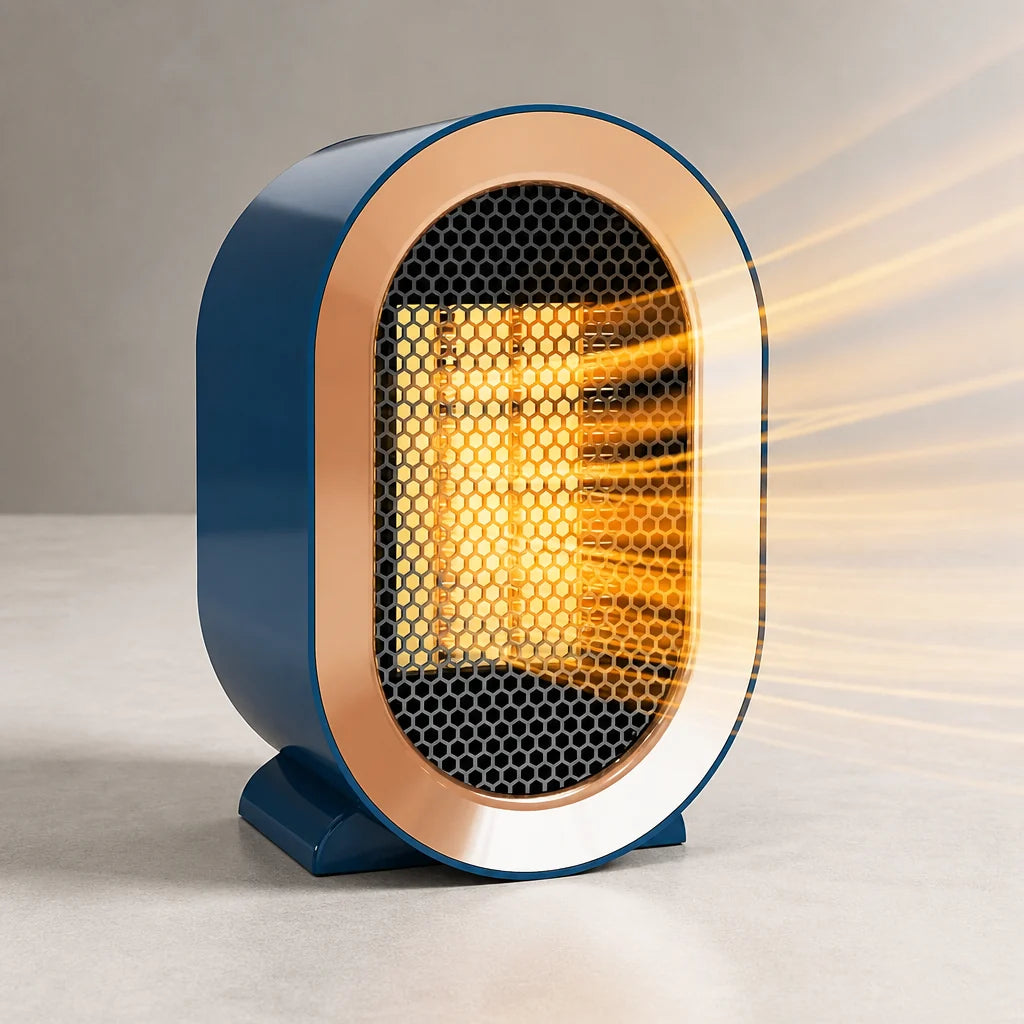 Desk Heater PTC Ceramic Tip-Over & Overheat Protection