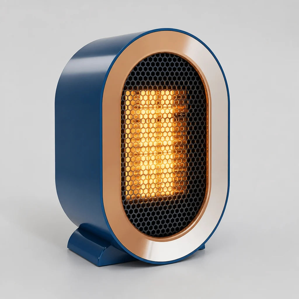 Desk Heater PTC Ceramic Tip-Over & Overheat Protection