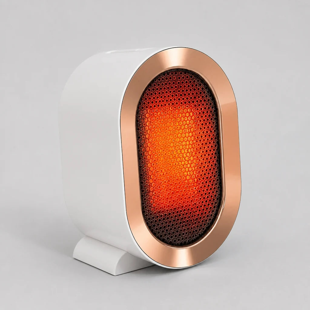 Desk Heater PTC Ceramic Tip-Over & Overheat Protection