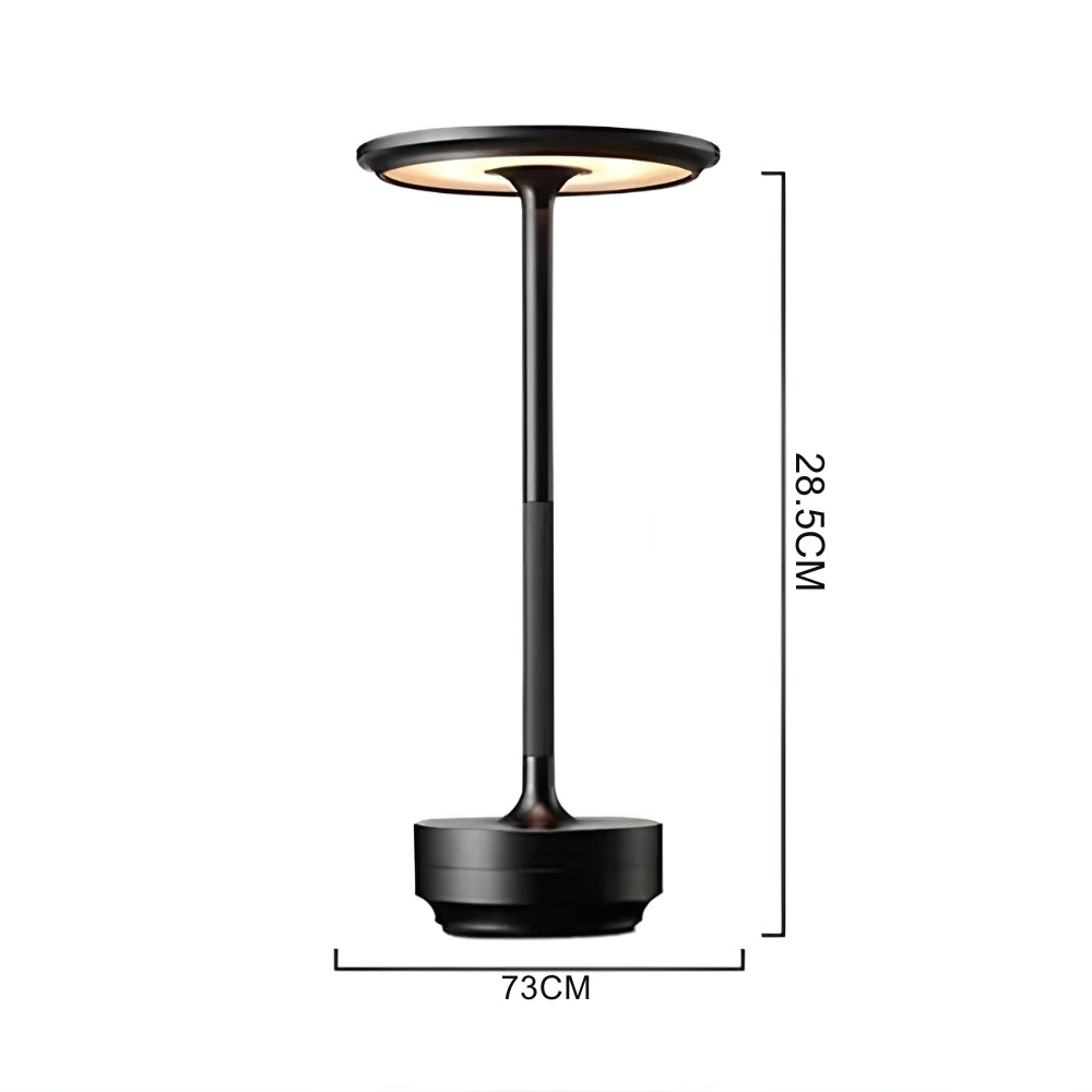 Desk Lamp Brushed Aluminium Rechargeable Touch Dimming