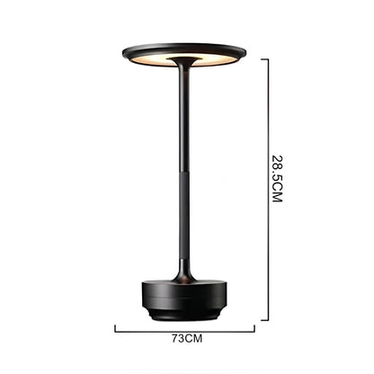 Desk Lamp Brushed Aluminium Rechargeable Touch Dimming