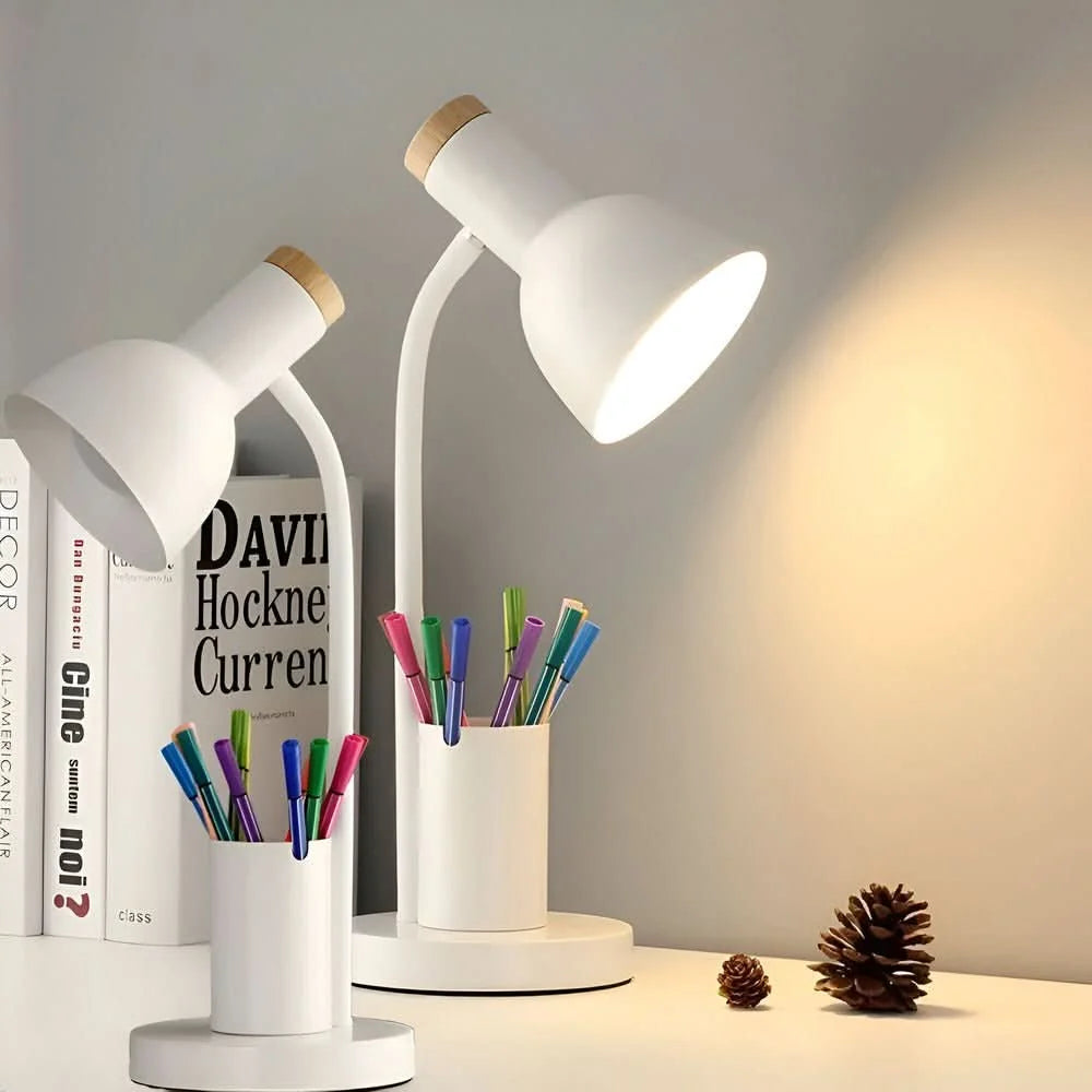 Desk Lamp Integrated Pen Holder Three Color Temperatures