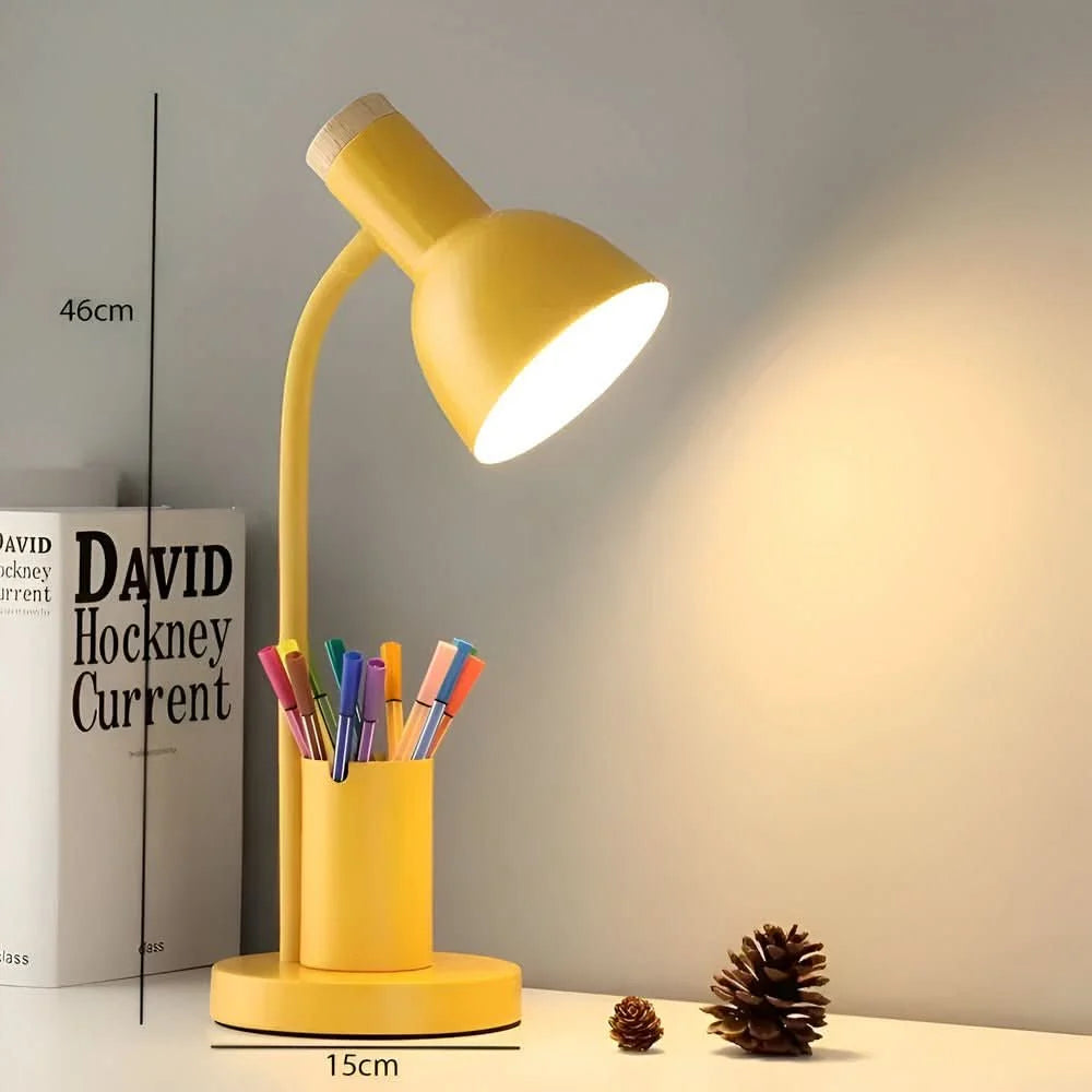 Desk Lamp Integrated Pen Holder Three Color Temperatures