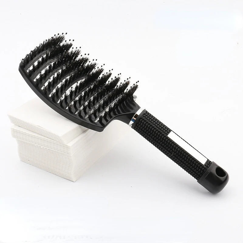 Detangling Brush Flexible Bristles Pain-Free Wet & Dry Use