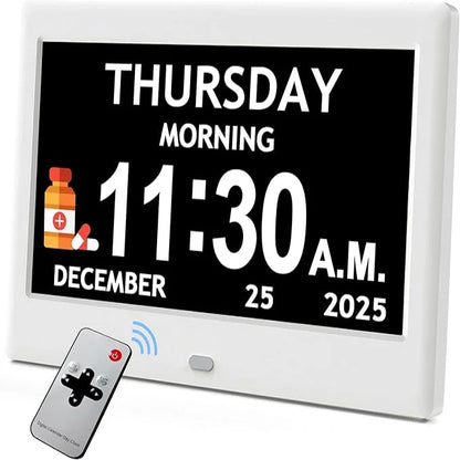 Digital Alarm Clock Large Display With 8 Activity Reminders