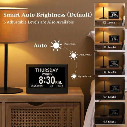Digital Alarm Clock Large Display With 8 Activity Reminders