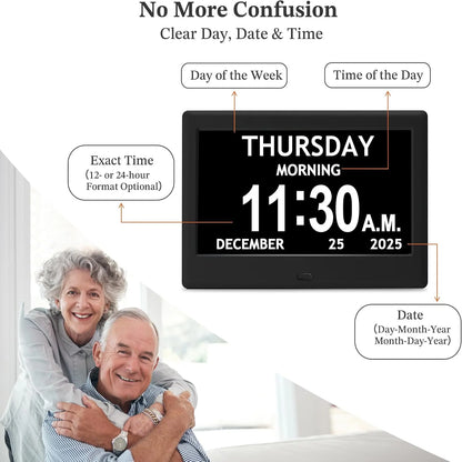 Digital Alarm Clock Large Display With 8 Activity Reminders