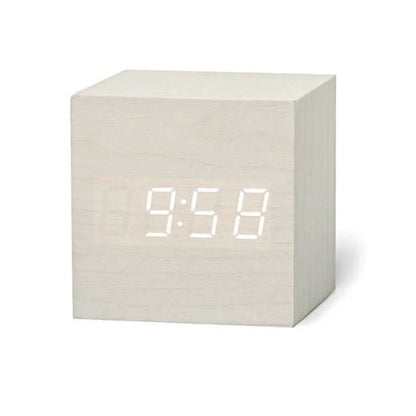 Digital Alarm Clock Temperature Display Adjustable Brightness & Night Mode