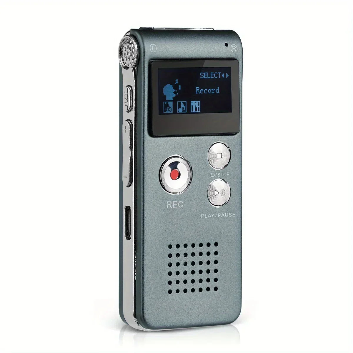 Digital Voice Recorder Voice-Activated WAV Built-In Storage