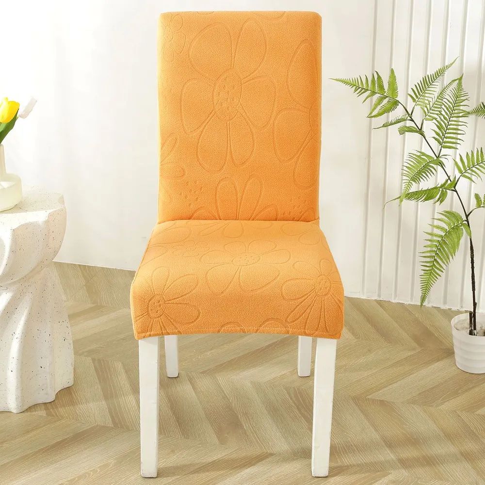 Dining Chair Cover Stretch-Fit Microfiber Stain-Resistant & Machine Washable
