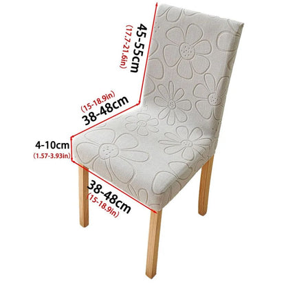 Dining Chair Cover Stretch-Fit Microfiber Stain-Resistant & Machine Washable