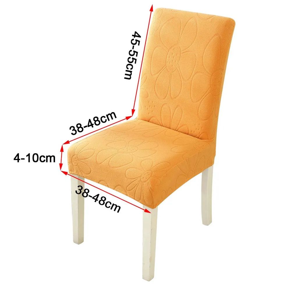 Dining Chair Cover Stretch-Fit Microfiber Stain-Resistant & Machine Washable