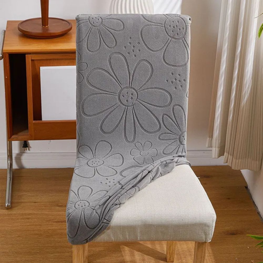 Dining Chair Cover Stretch-Fit Microfiber Stain-Resistant & Machine Washable