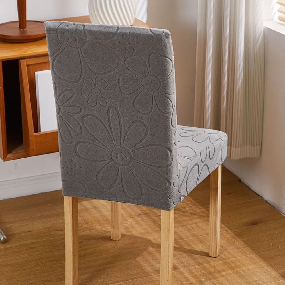 Dining Chair Cover Stretch-Fit Microfiber Stain-Resistant & Machine Washable