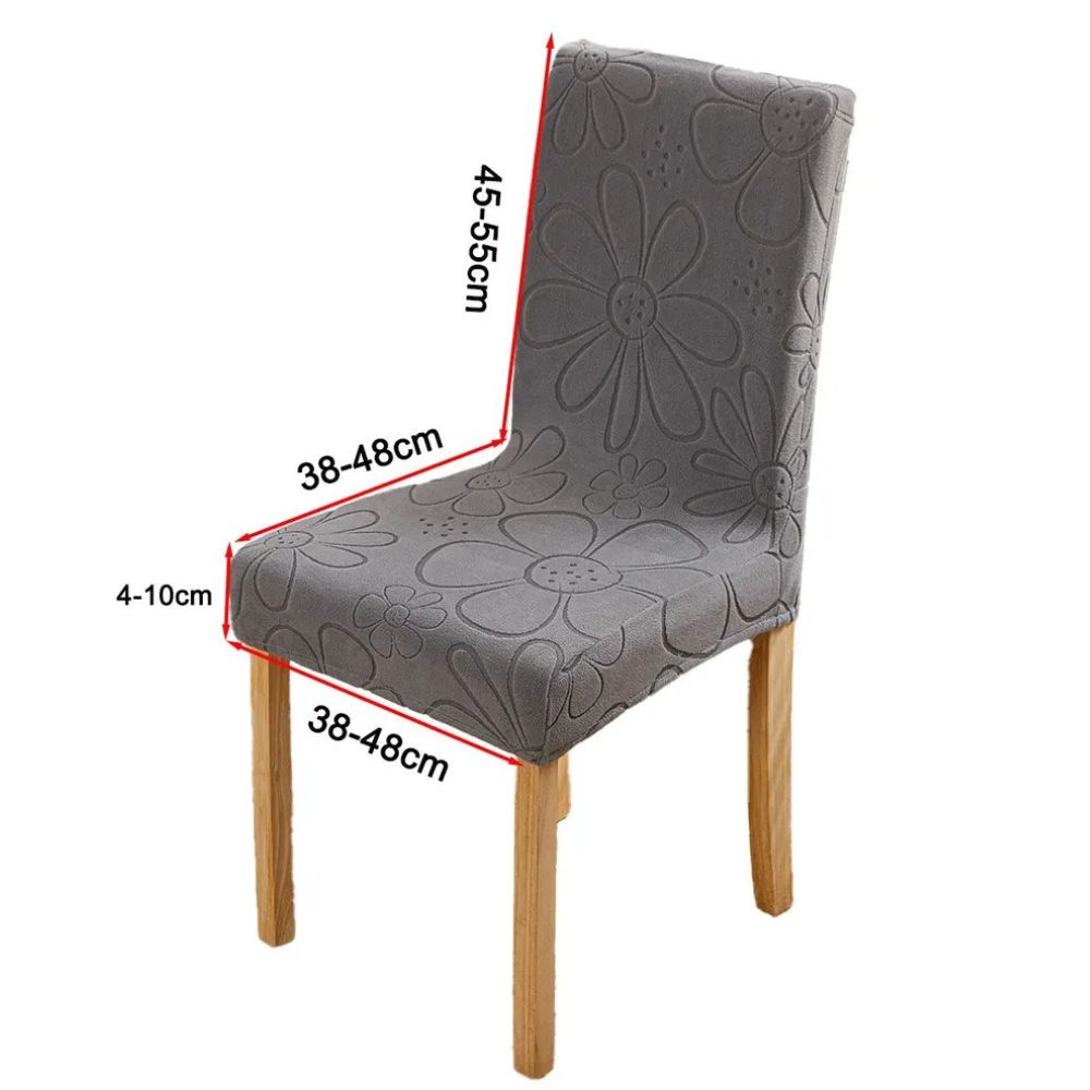 Dining Chair Cover Stretch-Fit Microfiber Stain-Resistant & Machine Washable