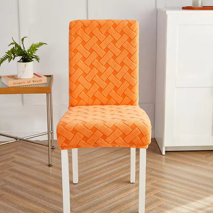 Dining Chair Cover Stretch Jacquard Snug Fit Machine Washable