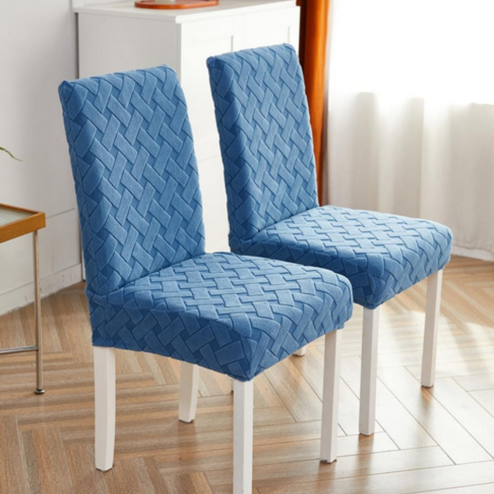 Dining Chair Cover Stretch Jacquard Snug Fit Machine Washable