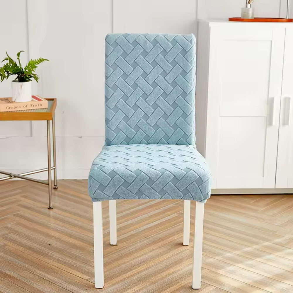Dining Chair Cover Stretch Jacquard Snug Fit Machine Washable