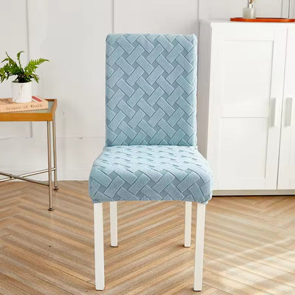 Dining Chair Cover Stretch Jacquard Snug Fit Machine Washable