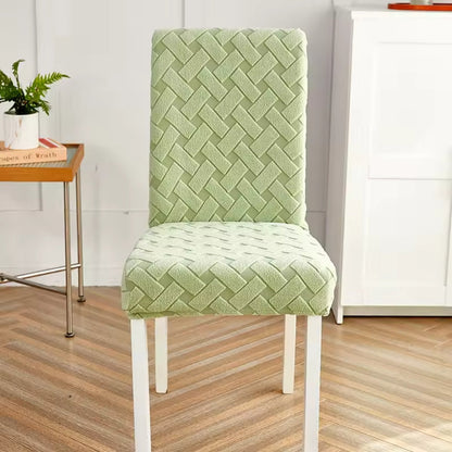 Dining Chair Cover Stretch Jacquard Snug Fit Machine Washable