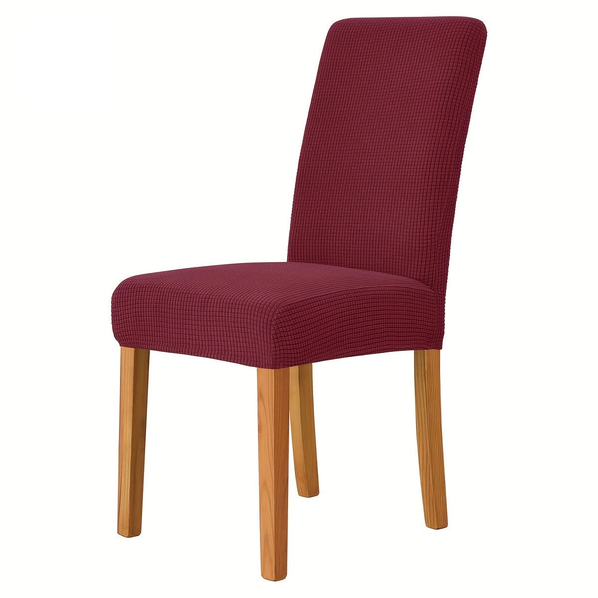 Dining Chair Covers Parsons Fit Stretch Velvet & Machine-Washable