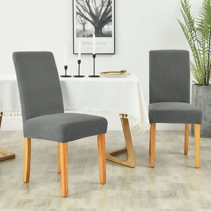 Dining Chair Covers Parsons Fit Stretch Velvet & Machine-Washable