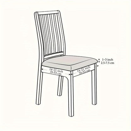 Dining Chair Slipcover Stretch Fit Jacquard Multi Pack