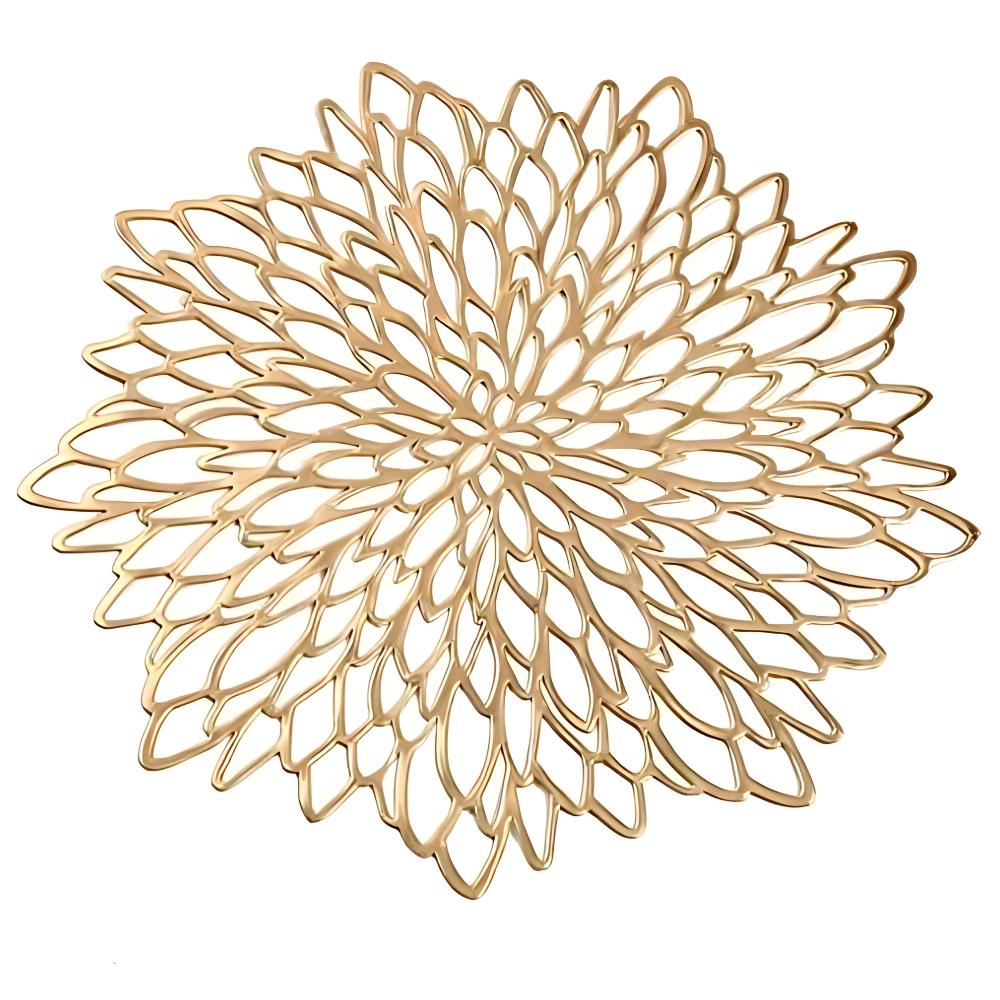 Dining Placemat Chrysanthemum Floral Heat-Resistant Non-Slip