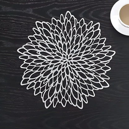 Dining Placemat Chrysanthemum Floral Heat-Resistant Non-Slip