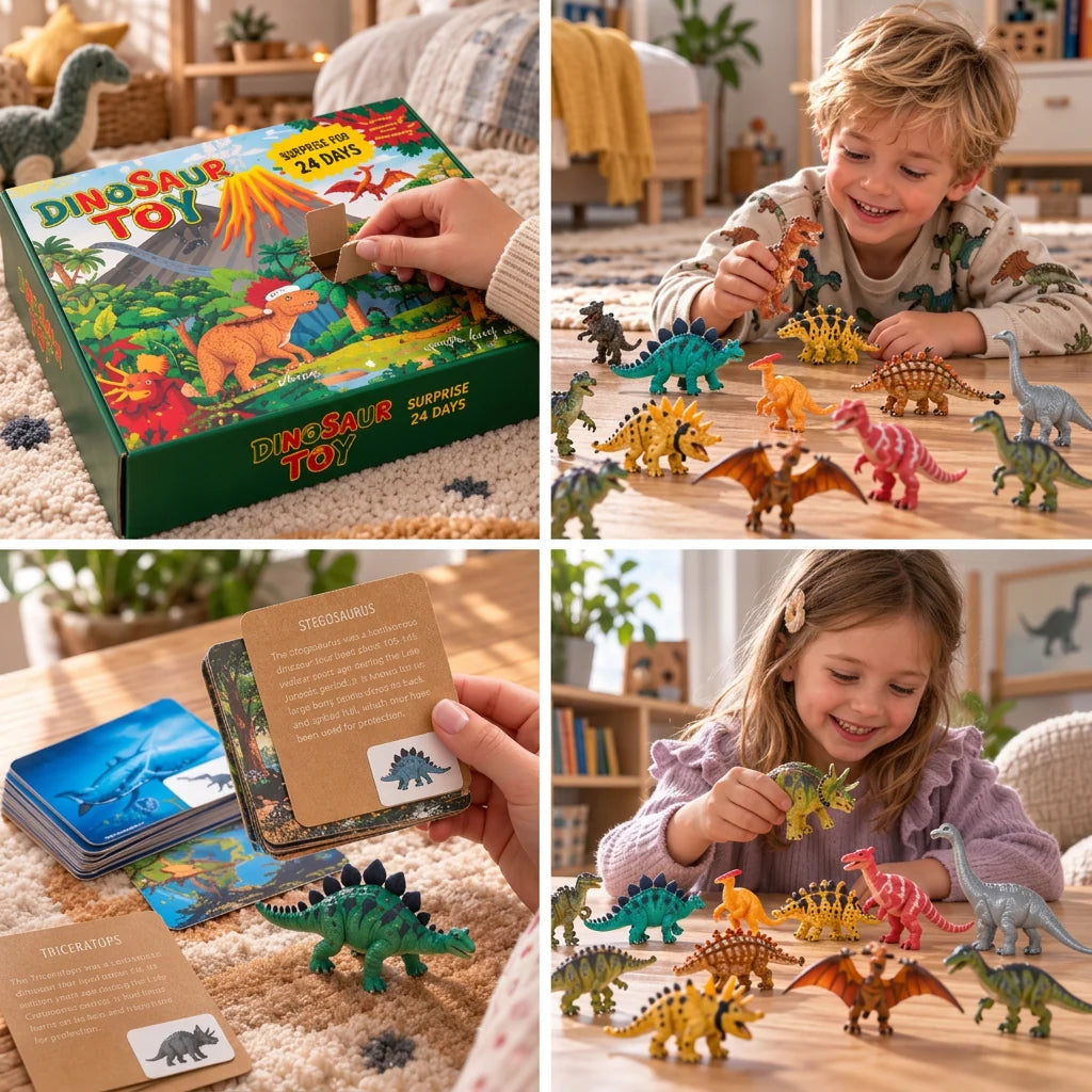 Dinosaur Advent Calendar 24 Days Surprise Figures