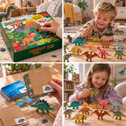 Dinosaur Advent Calendar 24 Days Surprise Figures