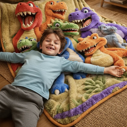 Dinosaur Blanket Ultra-Soft Plush 3D Printed Machine Washable
