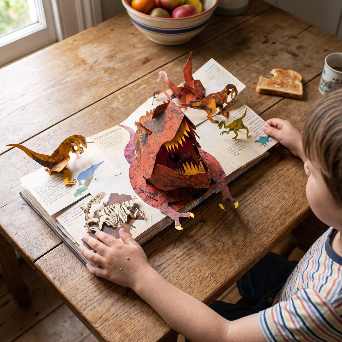 Dinosaur Pop-Up Book 3D Scenes 50+ Species Facts