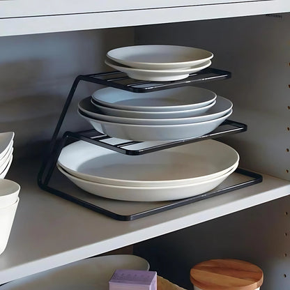 Dish Drainer Two-Tier Stainless Steel Space-Saving