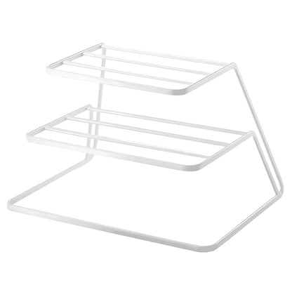 Dish Drainer Two-Tier Stainless Steel Space-Saving