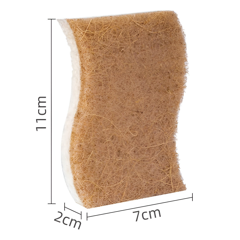 Dish Sponge S-Shape Coconut Fiber Non-Scratch