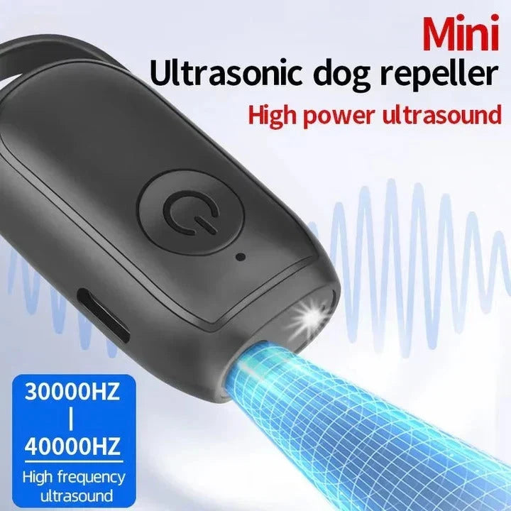 Dog Bark Repeller Ultrasonic Portable Single-Button Activation
